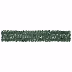 vidaXL Écran de balcon avec feuilles vert foncé 500x75 cm - TU