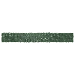 vidaXL Écran de balcon avec feuilles vert foncé 600x75 cm - TU