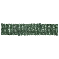 vidaXL Écran de balcon avec feuilles vert foncé 500x100 cm