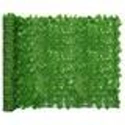 vidaXL Écran de balcon avec feuilles vert 300x150 cm - TU
