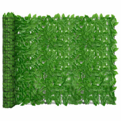 vidaXL Écran de balcon avec feuilles vert 500x150 cm - TU