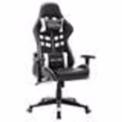 vidaXL Chaise de jeu Noir et blanc Cuir artificiel - TU