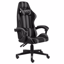 VidaXL 20522, 1 pièce(s), Simili-cuir, Acier, Noir, Gris