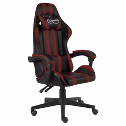 VidaXL 20525, 1 pièce(s), Simili-cuir, Acier, Noir, Rouge