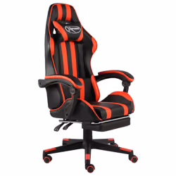 VidaXL 20527, 1 pièce(s), Simili-cuir, Acier, Noir, Rouge