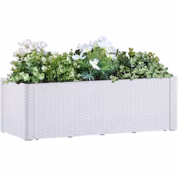 Affichez magnifiquement vos fleurs ou plantes préférées avec ce lit surélevé élégant et fonctionnel ! Cette jardinière, fabri ...