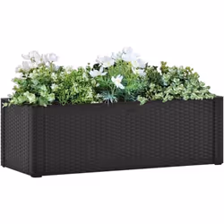 Affichez magnifiquement vos fleurs ou plantes préférées avec ce lit surélevé élégant et fonctionnel ! Cette jardinière, fabri ...