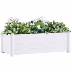 Affichez magnifiquement vos fleurs ou plantes préférées avec ce lit surélevé élégant et fonctionnel ! Cette jardinière, fabri ...