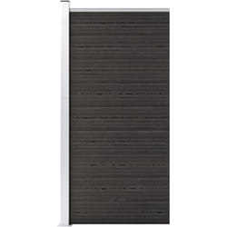 Panneau de clôture wpc 95x186 cm Gris - Vidaxl