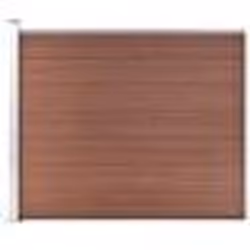 vidaXL Panneau de clôture WPC 175x146 cm Marron - TU