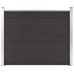 Vidaxl - Panneau de clôture wpc 180x146 cm Noir