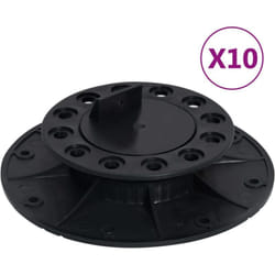 vidaXL Pieds de terrasse réglables 10 pcs 25-40 mm