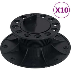 Vidaxl - Pieds de terrasse réglables 10 pcs 60-88 mm