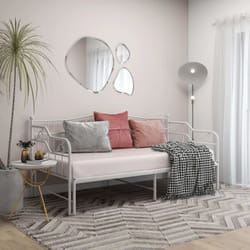 Vidaxl - Cadre de canapé-lit extensible Blanc Métal 90x200 cm