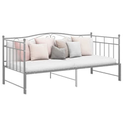 vidaXL Cadre de canapé-lit extensible sans matelas gris métal 90x200cm - 90 x 200 cm