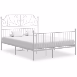 Profitez d’une bonne nuit de sommeil parfaite dans ce cadre de lit en métal confortable ! Le lit a une construction solide en ...