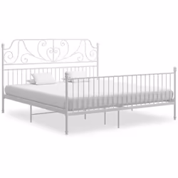 Profitez d’une bonne nuit de sommeil parfaite dans ce cadre de lit en métal confortable ! Le lit a une construction solide en ...