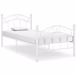 Profitez d’une bonne nuit de sommeil parfaite dans ce cadre de lit confortable ! Le lit simple a une construction solide en m ...