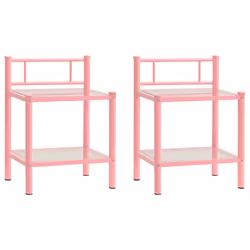 VidaXL 325095, Rose, Transparent, Verre, Métal, 450 mm, 345 mm, 605 mm, 2 pièce(s)