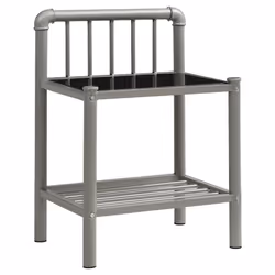 VidaXL 325097, Gris, Noir, Verre, Métal, 450 mm, 345 mm, 625 mm, 1 pièce(s)