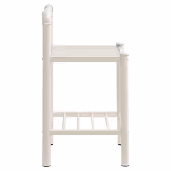 VidaXL 325102 Table de nuit et table de chevet Transparent, Blanc - Vue supplémentaire 4
