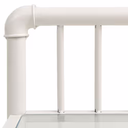 VidaXL 325102 Table de nuit et table de chevet Transparent, Blanc - Vue supplémentaire 6
