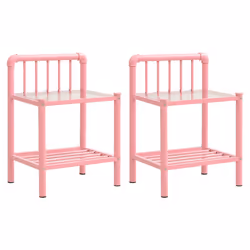 VidaXL 325103, Rose, Transparent, Verre, Métal, 450 mm, 345 mm, 625 mm, 2 pièce(s)