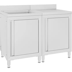 Vidaxl - vier de cuisine commercial Acier inoxydable 120x60x96 cm