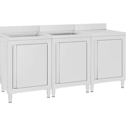 Vidaxl - vier de cuisine commercial 180x60x96 cm Acier inoxydable