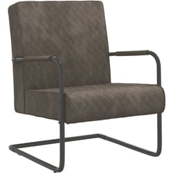 Vidaxl - Chaise cantilever Gris clair Velours