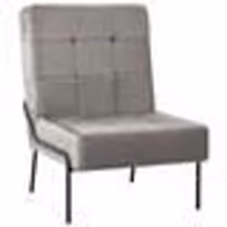 vidaXL Chaise de relaxation 65x79x87 cm Gris clair Velours - TU