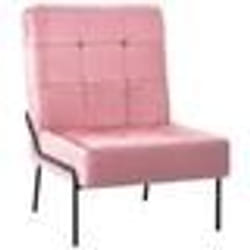 vidaXL Chaise de relaxation 65x79x87 cm Rose Velours - TU