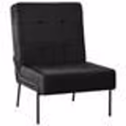 vidaXL Chaise de relaxation 65x79x87 cm Noir Velours - TU