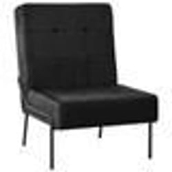vidaXL Chaise de relaxation 65x79x87 cm Noir Velours - TU