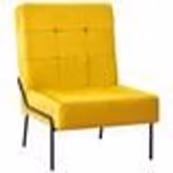 vidaXL Chaise de relaxation 65x79x87 cm Jaune moutarde Velours - TU