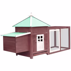 Description générale Ce poulailler en bois offre un endroit confortable pour l'élevage des petits animaux, en particulier les ...