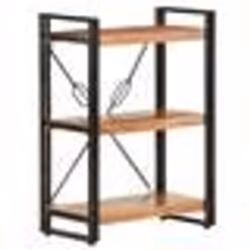 vidaXL Bibliothèque à 3 niveaux 60x30x80 cm Bois d'acacia massif - TU