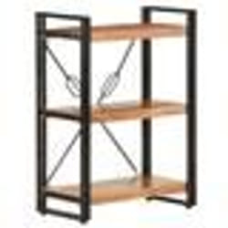 vidaXL Bibliothèque à 3 niveaux 60x30x80 cm Bois d'acacia massif - TU