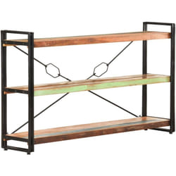 Bibliothèque de style industriel avec 3 étagères multicolores différentes tailles disponibles taille : 140 x 30 x 80 cm