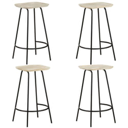 Vidaxl - Tabourets de bar lot de 4 bois de manguier massif