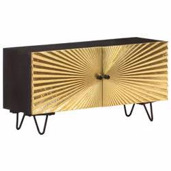 Ce meuble TV en bois ajoute un aspect industriel et convient à votre salon et votre chambre à coucher. Le meuble TV est fait  ...
