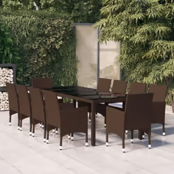 Profitez d'un bon repas ou d'un thé l'après-midi dans votre espace extérieur avec cet ensemble de salle à manger de jardin !  ...