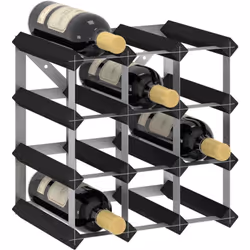 Ce casier à vin en bois est parfait pour ranger et exposer votre vin, ce qui en fait un excellent supplément à votre décorati ...