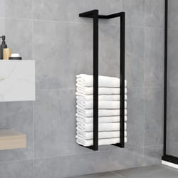 vidaXL Porte-serviette Noir 25x20x95 cm Fer