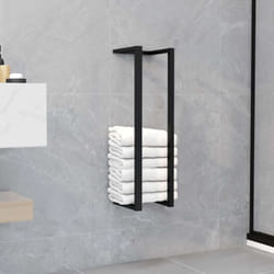 Vidaxl - Porte-serviette Noir 12,5x12,5x60 cm Fer