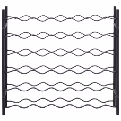 VidaXL 325921 porte-bouteilles Fer Noir