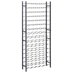 VidaXL 325923 porte-bouteilles Fer Noir