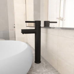 Vidaxl - Mitigeur de salle de bain Noir 12x30 cm