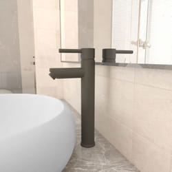 Vidaxl - Mitigeur de salle de bain Gris 12x30 cm