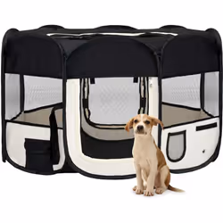 Ce parc pour chiens pliable est idéal pour le dressage des chiens, comme zone de couchage ou comme aire de jeu pour courir. C ...